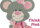 breast cancer ribbon mouse 003